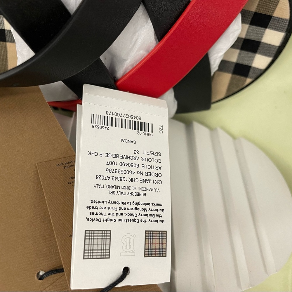Burberry sandals, just tried on. - Picture 4 of 6